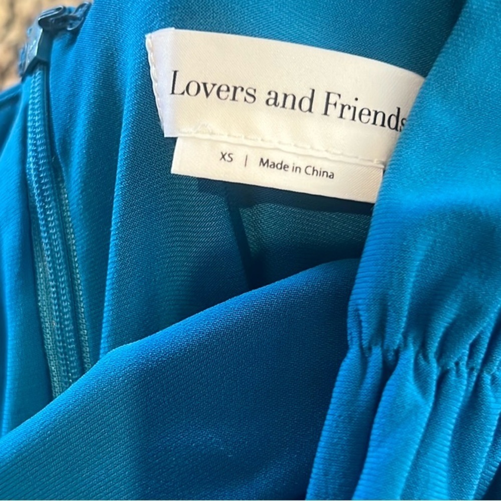 Lovers and Friends, Ocean Blue,Ruched Bodycon Dress, Never Worn, Size XS - Picture 3 of 7